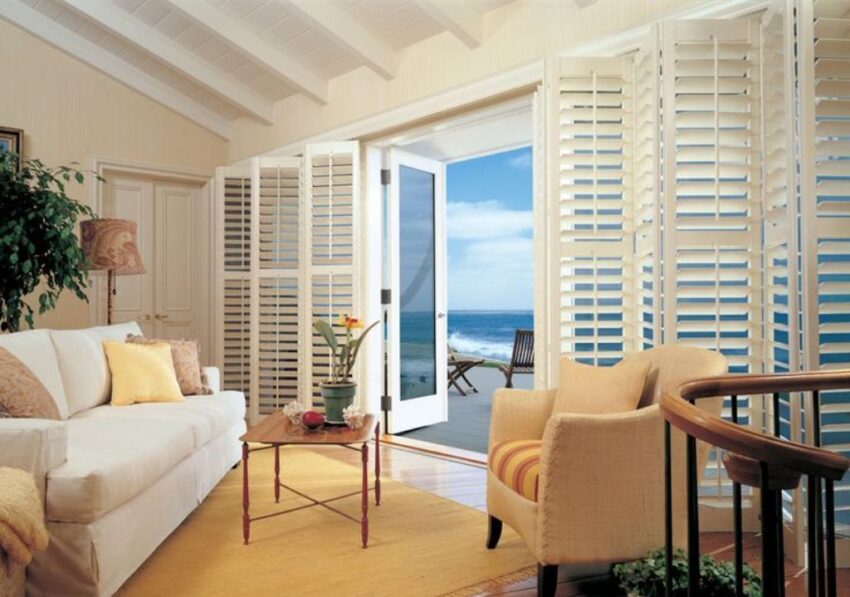 bi fold plantation shutters